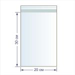 Пакет с липкой лентой 30 мкр. 20х30 см, 100 шт, Gamma