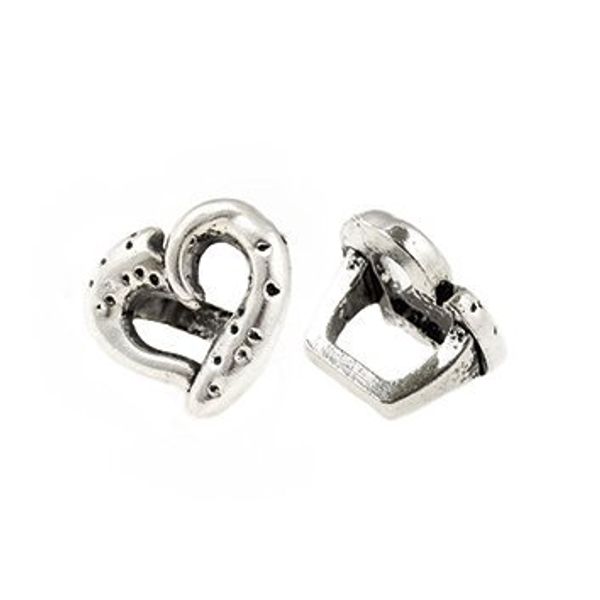 Бусины металл ⌀18 мм, цв. античное серебро, 2 шт, Tesoro