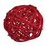 Шары декоративные из ротанга 5 см, 12 шт, №12 красный, Blumentag BRF-5