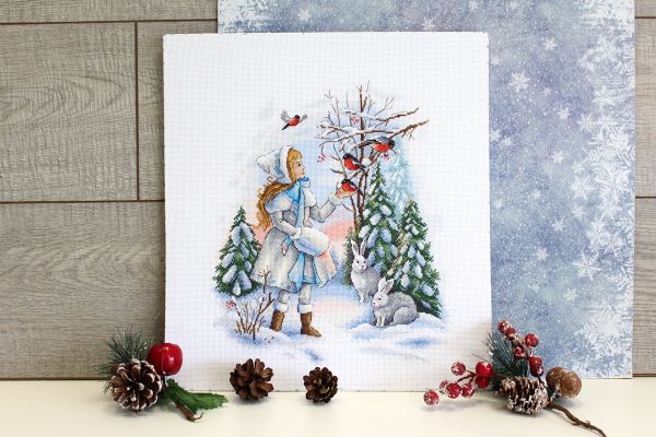 Набор для вышивания нитками МП Студия, Герда, 30х25 см