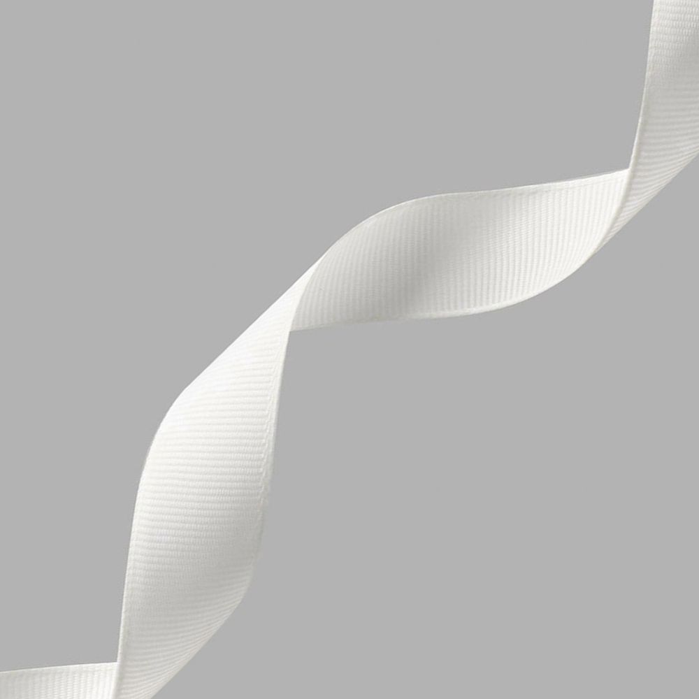 Лента репсовая (в рубчик) 20.0 мм, 047 молочный, уп.18,28 м