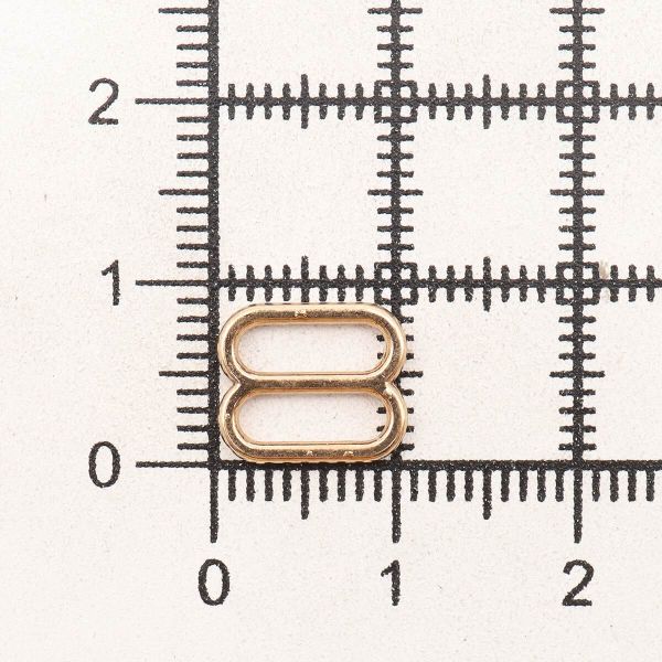 Рамки-регуляторы для бюстгальтера металл 8.0 мм, золото 02, ГМХ3435, 100 шт
