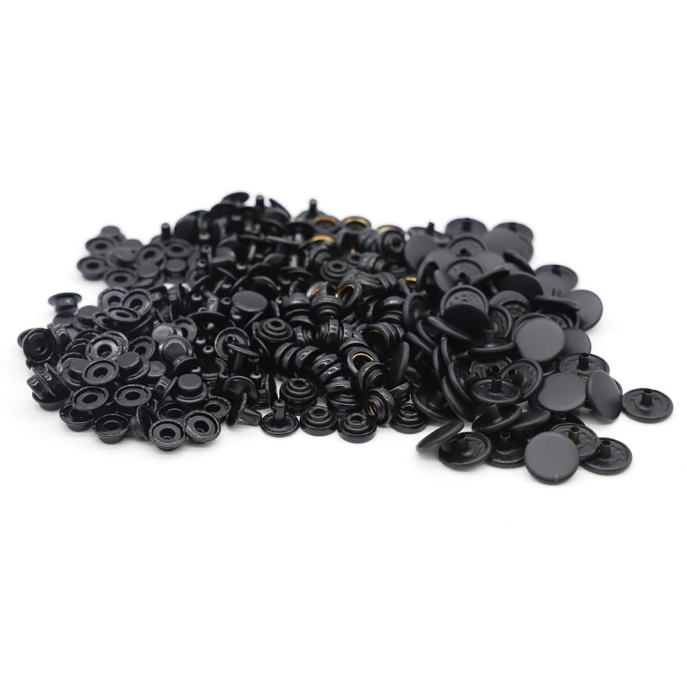 Кнопка Дельта (O-образная) ⌀15/12 мм, ≈72 шт, МЕТАЛЛ, оксид, NEW STAR