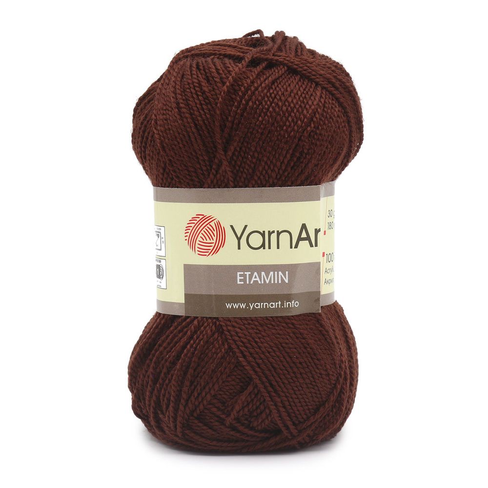 Пряжа YarnArt (ЯрнАрт) Etamin / уп.10 мот. по 30 г, 180м, 440 коричневый /TOS/