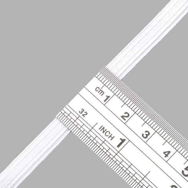 Резинка бельевая (стандартная) 8.0 мм / 10х10 метров, С907, белый