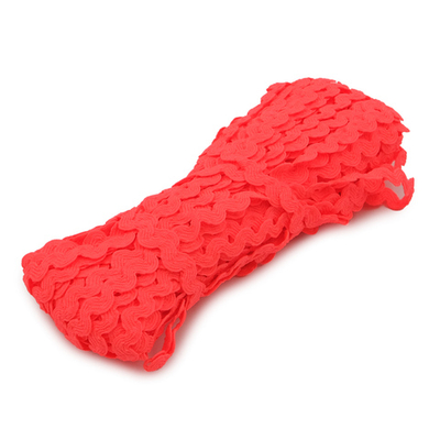 Тесьма вьюнчик 5мм / 20м (люм.розовый), С3582(С3581)