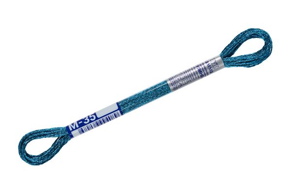 Мулине Gamma металлик, цв.М-35 аквамарин, 12 мотков по 8 метров