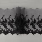 Кружево на сетке 190 мм / 10 м, черный, Gamma GKM-1902