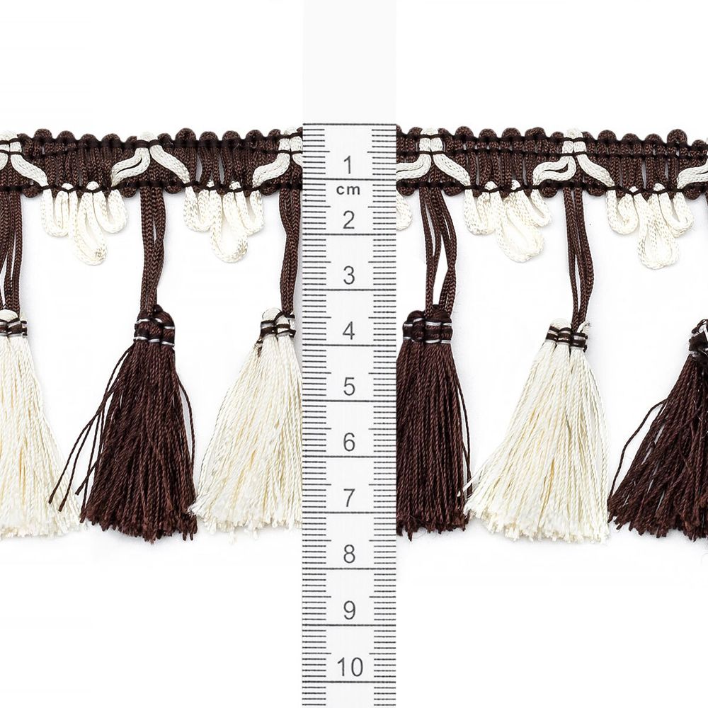 Бахрома отделочная 115.0 мм / 10 метров, с кистями, (200-122), 878