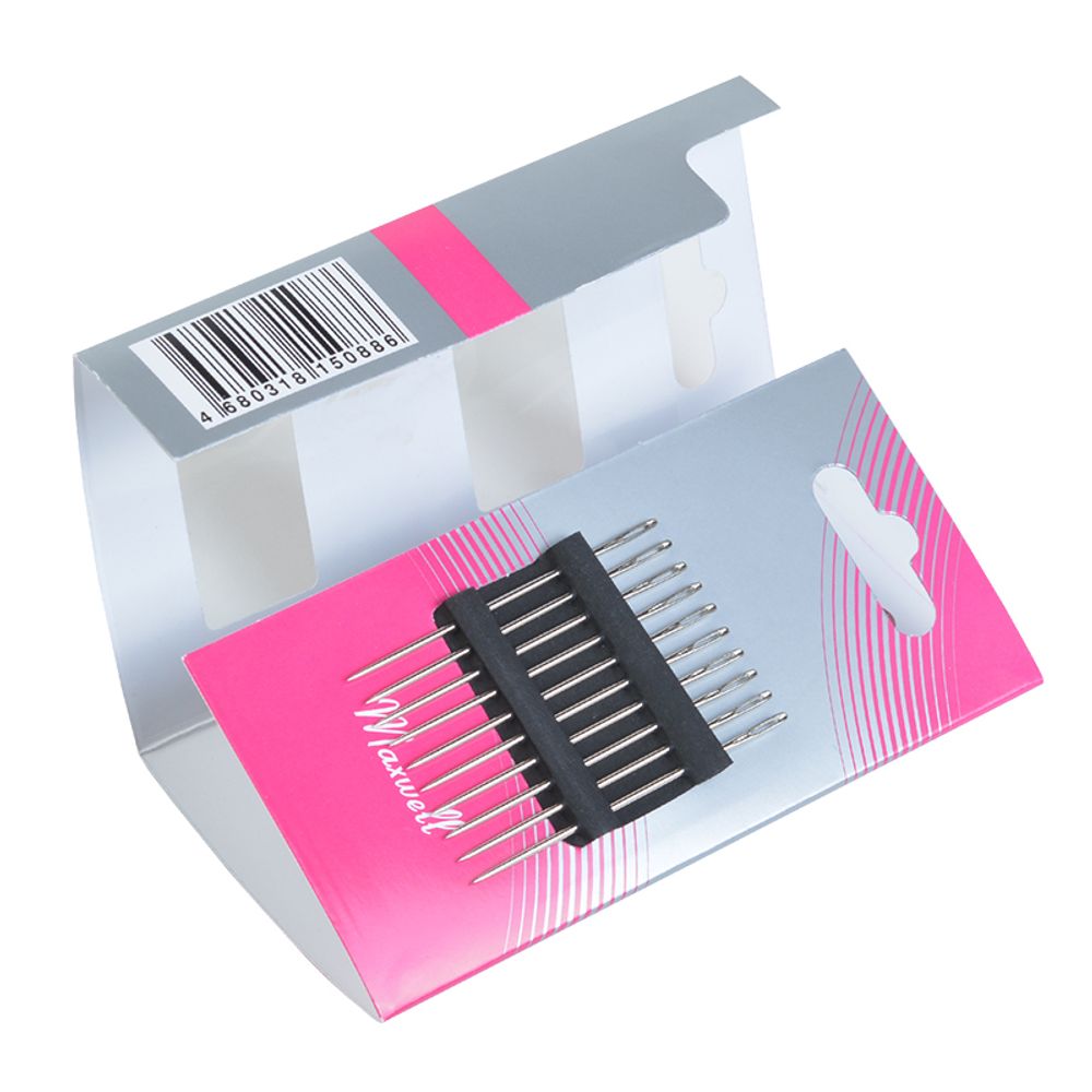 Иглы ручные вышивальные, для синели и квилтинга (острые) №9, уп.10 игл