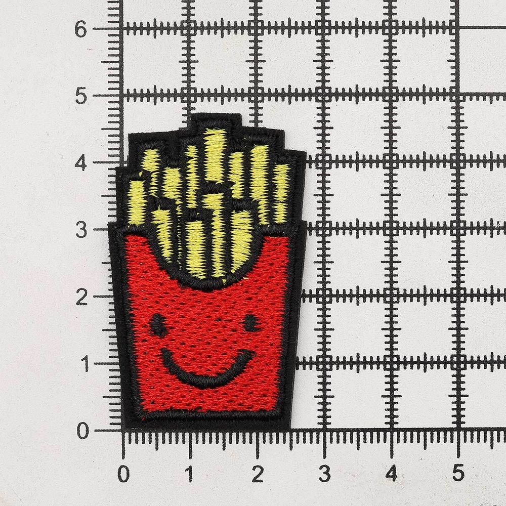 Термоаппликация Картошка Фри, 4.5х3cm, Hobby&Pro