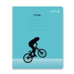 Тетрадь ученическая школьная, A5 18 л. на скобе 65 г/м², белизна 100% 20 шт клетка, 01416 В движении, Светоч Т75