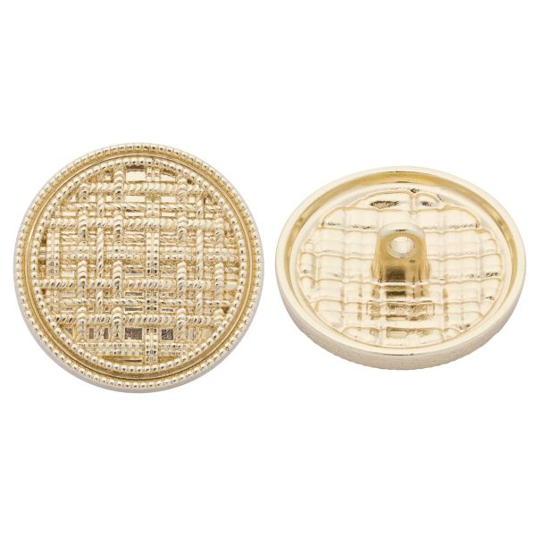 Пуговицы на ножке 36L=23 мм, металл, Gold (золотой), 10 шт, MP06