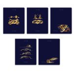 Тетрадь ученическая общая, тиснение золотой фольгой, A5 48 л. на скобе 65 г/м², белизна 100% 10 шт клетка, 01515 Со скоростью света, Светоч Т199