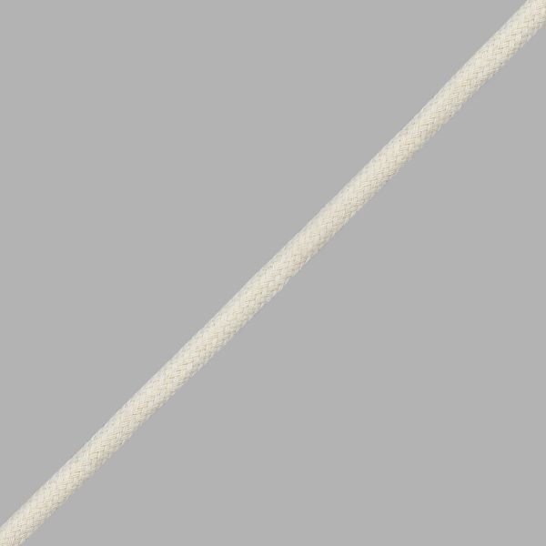 Шнур круглый п/э с наполнителем ⌀5.0 мм / 90 метров, гладкий, натуральный, 3Al238