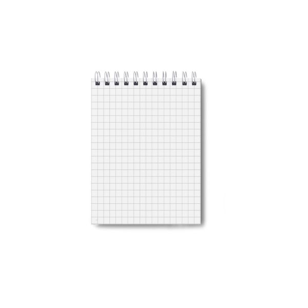 Блокнот с пластиковой обложкой, 500 мкр, на гребне Б50 (70х100 мм) 96 л. 12 шт, клетка, Рубиновый 01092, Светоч Б50