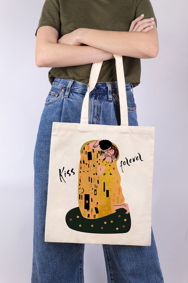 Раскраска на сумке Поцелуй в золоте, Фрея RWCB-014