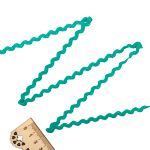 Тесьма вьюнчик с метанитью, 5 мм / 20 м (бирюза), С3584