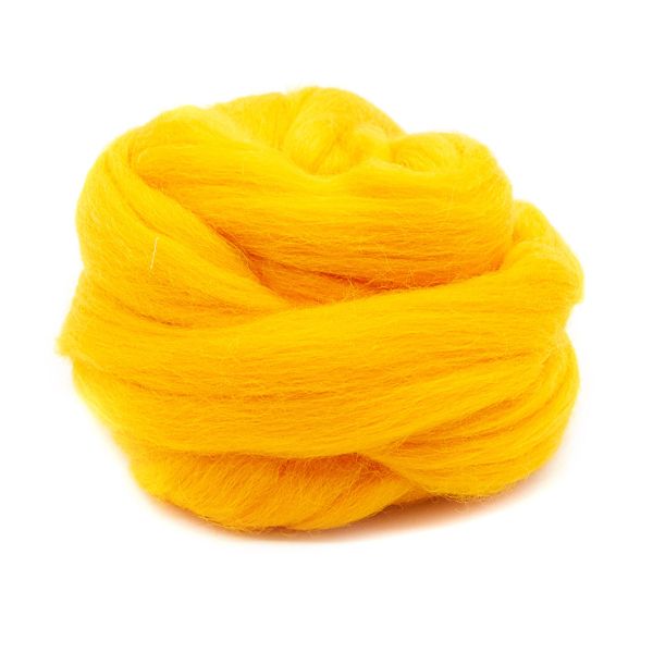 Шерсть для валяния Троицкая п/тонкая 1х100 г (до 29 мкр), 284 оранжевый