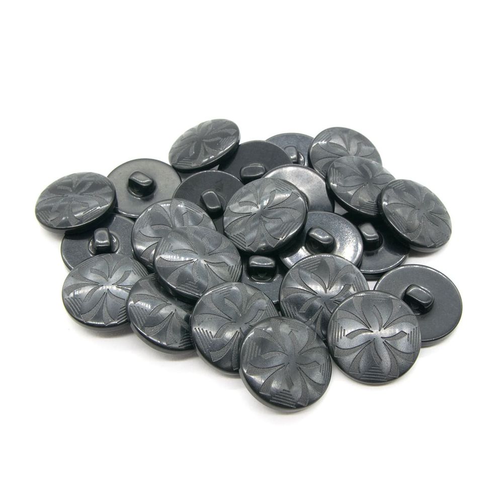 Пуговицы на ножке 32L (Black (черный)), 36 шт, S090101 /TOS/