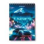 Блокнот на гребне A5 60 л., 4 шт, клетка, Километры дорог 01253, Светоч Б130