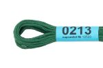Мулине Gamma 100% хлопок, цв.0213 т.зеленый, 24 мотка по 8 метров