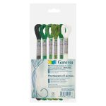 Мулине Gamma набор металлик, цв.05 Изумрудный дождь, 6 мотков по 8 метров