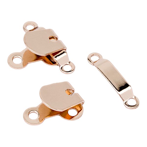 Крючки пришивные 16х21 мм, gold, 10 шт