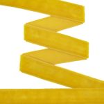 Лента бархатная (тесьма) 20.0 мм / 10±0.5 метров, рис. 8319, 2 желтый, С3513Г17