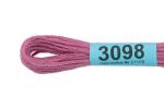 Мулине Gamma 100% хлопок, цв.3098 сиренево-розовый, 24 мотка по 8 метров