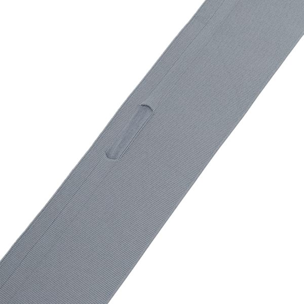 Подвяз (довяз) трикотажный 8.5х90.0 см, с каналом для шнурка, серый, CL-045