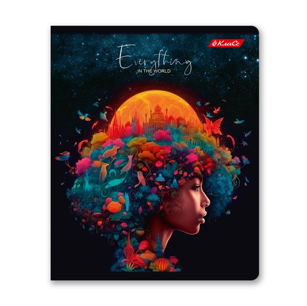 Тетрадь ученическая общая, глянцевая ламинация, A5+ 48 л. на скобе 65 г/м², белизна 100%, 10 шт, клетка в термоусадочной пленке, 000744 Гламурная, Светоч 48ТЕТк-004