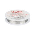 Проволока для бисера ⌀0.4 мм, 10х10 м, №02 серебро, Zlatka DG-S4