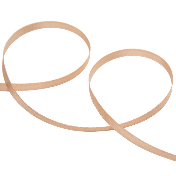 Лента атласная 2-сторонняя 6.0 мм / 33±2 метра, №022 бежевый, Gamma AL-6D