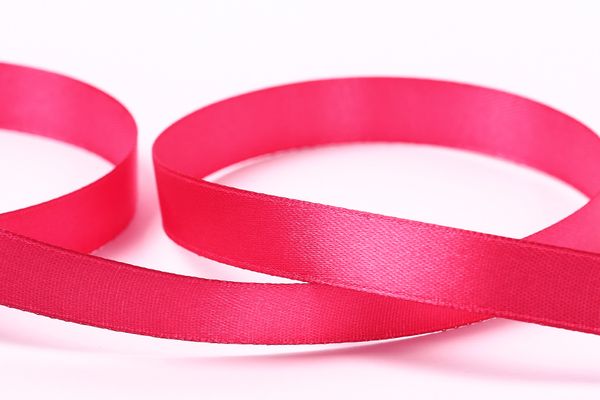 Лента атласная 1-сторонняя 12.0 мм / 33±2 метра, №124 св-вишневый, в термоплёнке, Gamma