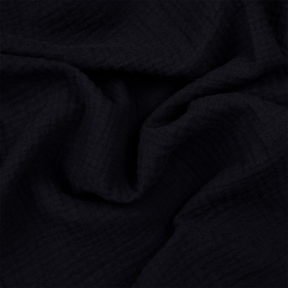 Муслин 125 г/м², 130 см / 2 метра, TBY.Mus.24723.28.2, цв.28 черный