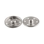 Кнопка пришивная металл ⌀25.0 мм, 10 шт, 01 никель, Gamma KL-250