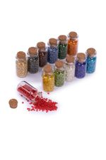 Набор бисера для рукоделия №2 ассорти прозр. с сереб. отверстием, Zlatka SGB