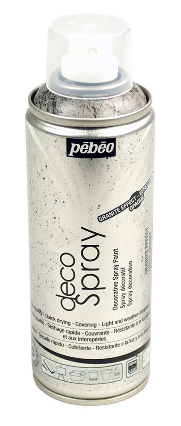 Краска с эффектом камня гранита аэрозольная decoSpray 200 мл, Pebeo
