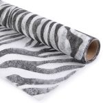 Флористический фетр 35 г/м², 2 м, 04 черно/белый (зебра), Blumentag PNW-35/1