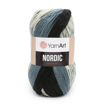 Пряжа YarnArt (ЯрнАрт) Nordic / уп.3 мот. по 150 г, 510м, 650 меланж