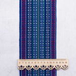 Лента для поясов 120 мм / 15 метров, рис 9857, син/бел/красн/зел/черн, С3882Г17