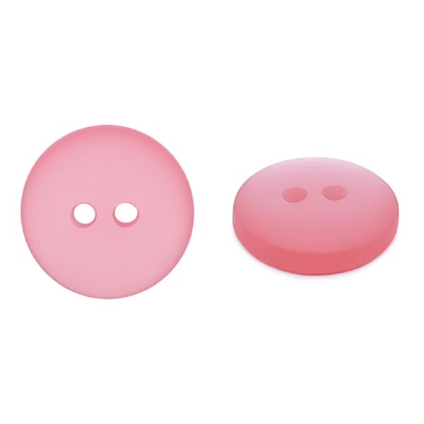 Пуговицы на 2 прокола 18L (11мм), пластик (col.35 розовый), CR-K18M, 144 шт