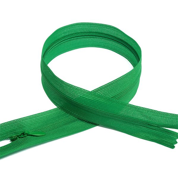 Молния потайная (скрытая) Т3 (3 мм) 1 зам., н/раз., 50 см, цв.F243 зеленый уп.10 шт