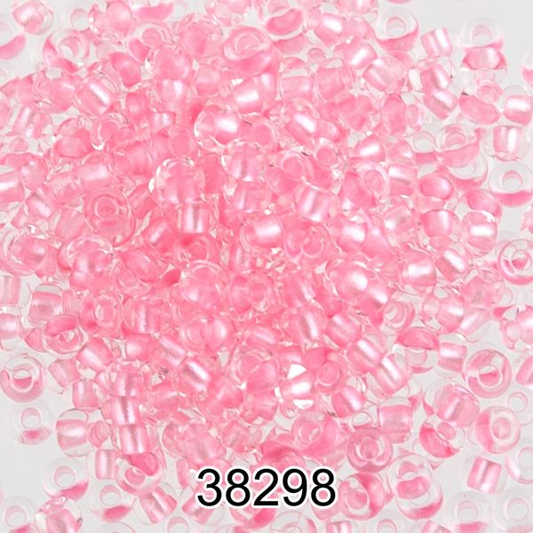 Бисер Preciosa 10/0 (2.3 мм), 500 г, 38298 (Ф367) св.розовый