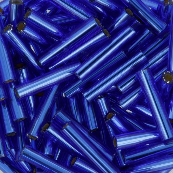 Бисер Toho Bugle 3 (9 мм), 25 г (5х5 г), 0028 яр.синий