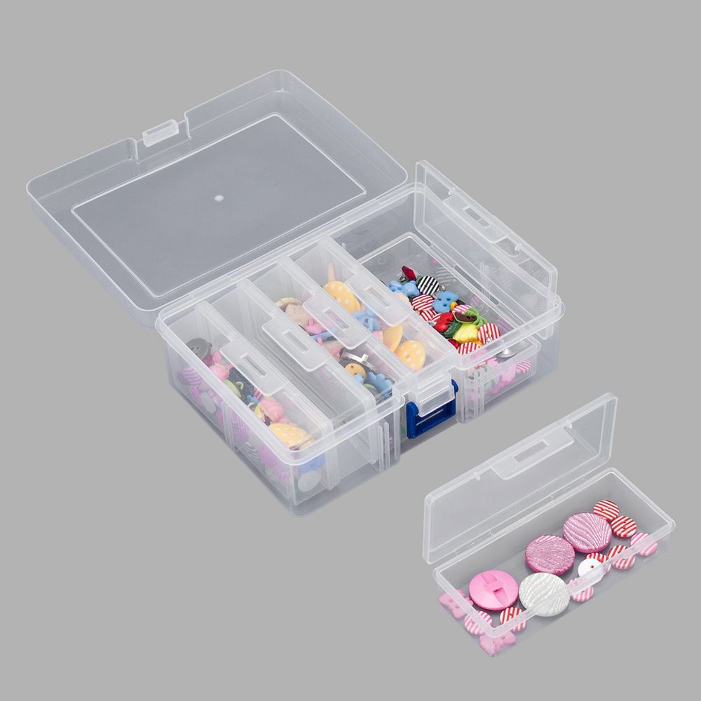 Контейнер для хранения мелочей 16.4х11.8х5.8 см, 6 штук в боксе, Hobby&Pro