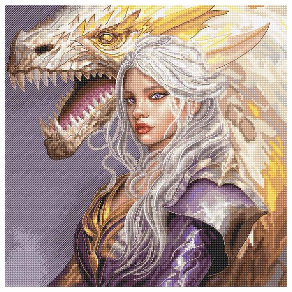 Набор для вышивания нитками LetiStitch L8107, Связь 25х25см