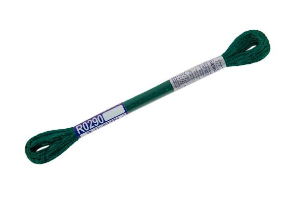 Мулине Gamma вискоза 100%, цв.R0290 сине-зеленый, 12 мотков по 8 метров