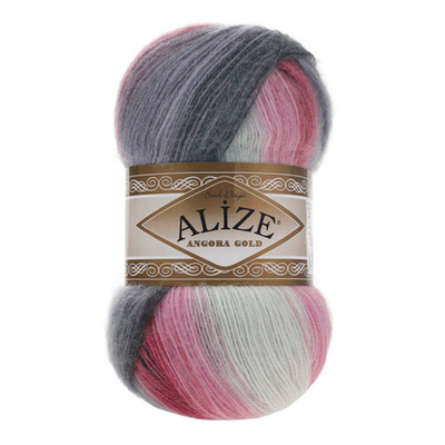 Пряжа Alize (Ализе) Angora Gold Batik / уп.5 мот. по 100 г, 550м, 1602 секционный A